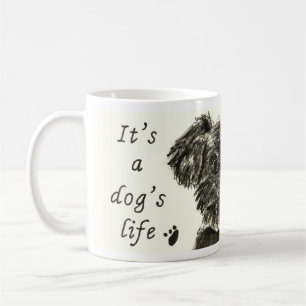 Mug C'est un chien de la vie drôle Schnauzer chiot Art