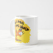 Mug C'est un chien mangent le monde de chien (Devant gauche)