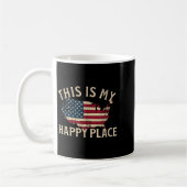 Mug C'est un endroit heureux drapeau américain carte d (Gauche)