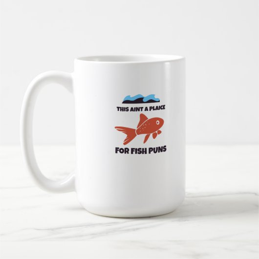 Mug C'est un endroit pour les puns de poisson (Gauche)