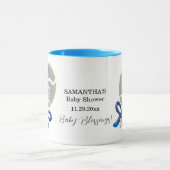 Mug C'est un garçon Baby shower Blue Rattle Maman à êt (Centre)