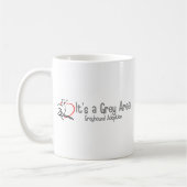 Mug C'est un logo de zone grise - au loin (Gauche)