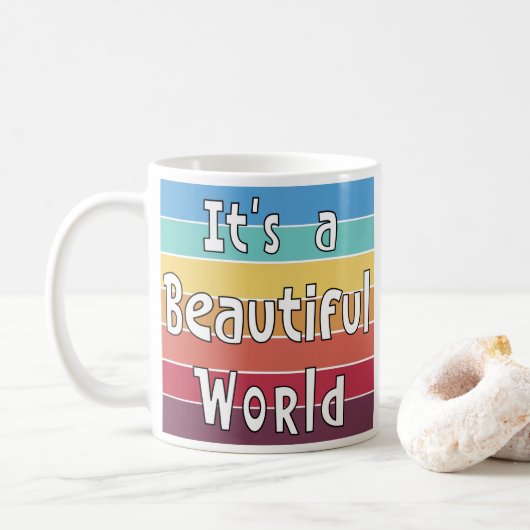 Mug C'est un monde magnifique (Avec donut)