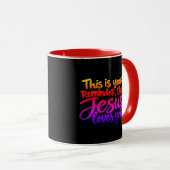 Mug C'est un rappel que Jésus vous aime (Devant droit)