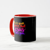 Mug C'est un rappel que Jésus vous aime (Devant gauche)