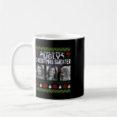 Mug C'est un vilain pull de Noël Joe Biden Harris (Gauche)