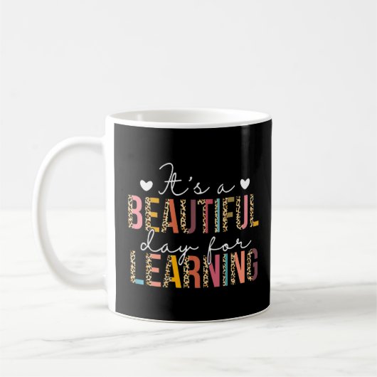 Mug C'est une belle journée pour apprendre Leopard Ens (Gauche)