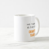 Mug C'est une belle journée pour apprendre Professeur (Devant droit)