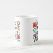 Mug "C'est une bonne journée" Boho Fleurs sauvages col (Centre)