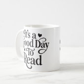 Mug C'est une bonne journée pour lire – Lecture confor (Devant gauche)