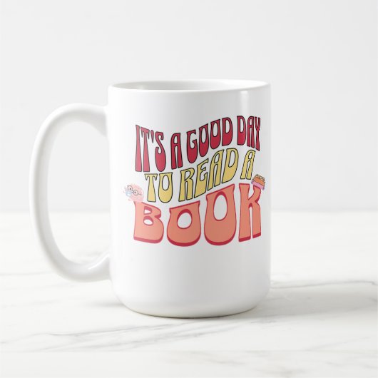 Mug C'est une bonne journée pour lire un livre (Gauche)