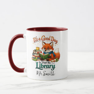 Mug C'est une bonne journée pour visiter la bibliothèq