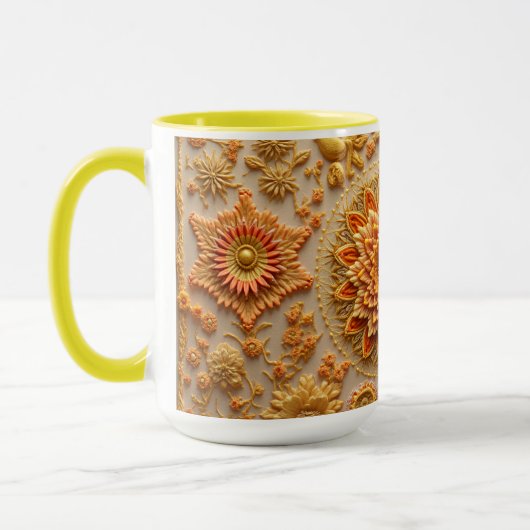 Mug C'est une broderie de motifs (Gauche)