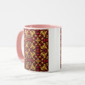 Mug C'est une broderie de motifs (Devant gauche)