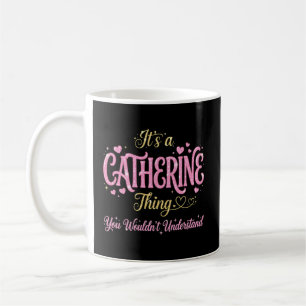 Mug C'est une chose de Catherine rose or femme cadeau