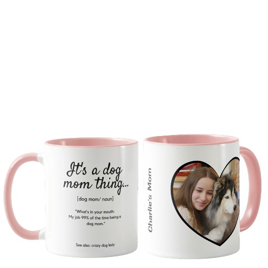 Mug C'est une chose de maman du chien Photo personnali