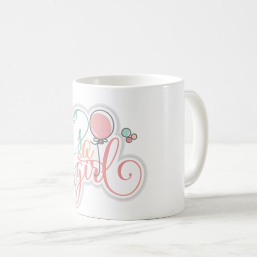 Mug c'est une fille (Devant droit)