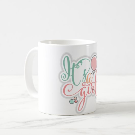 Mug c'est une fille (Devant gauche)