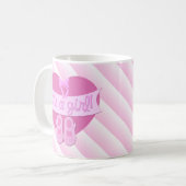 Mug C'est une fille Pink Heart Bow Chaussures Baby Gir (Devant gauche)
