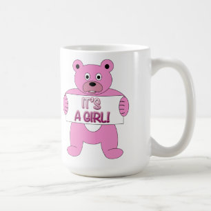 Mug C'est une fille rose ours