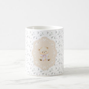 Mug C'est une fille ! Teddy Bear avec un ruban rose