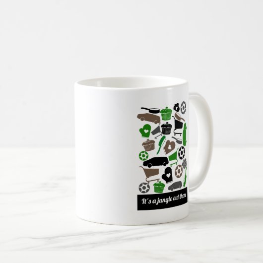 Mug "C'est une jungle là-bas" (Devant droit)