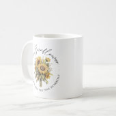 Mug C'est une tournesol forte et audacieuse monographi (Devant gauche)