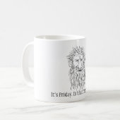 Mug C'est vendredi. Est-ce que ce crémeuse est qui ne (Devant gauche)