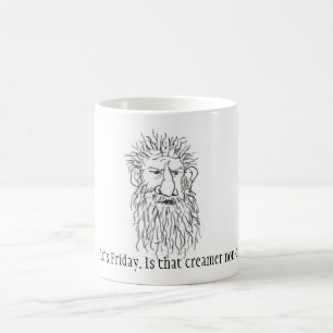 Mug C'est vendredi. Est-ce que ce crémeuse est qui ne