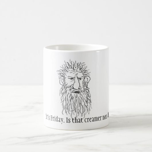 Mug C'est vendredi. Est-ce que ce crémeuse est qui ne (Centre)