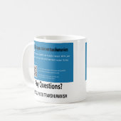 Mug C'est votre cerveau sur le transhumanisme (Devant gauche)