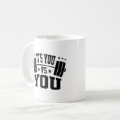 Mug C'est vous contre vous Entraînement Motivation Coo (Devant gauche)