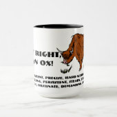 Mug C'est vrai, je suis un boeuf (Centre)