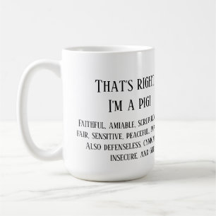 Mug C'est vrai, je suis un cochon