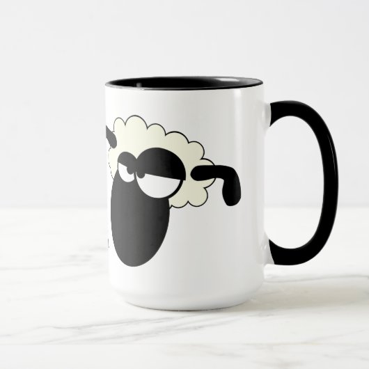 Mug C'est vrai, je suis un mouton (Droite)