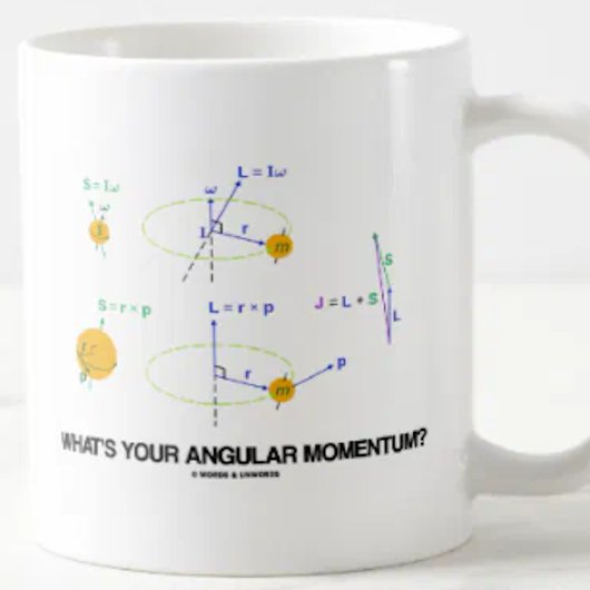 Mug C'est Your Angular Momentum ? (diagrammes de Physi