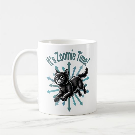 Mug C'est Zoomie Time Black Cat (Gauche)
