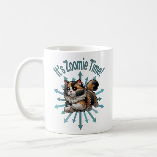 Mug C'est Zoomie Time Calico Cat (Gauche)