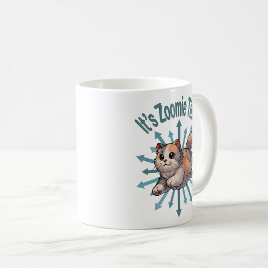 Mug C'est Zoomie Time Dilute Calico Cat (Devant droit)