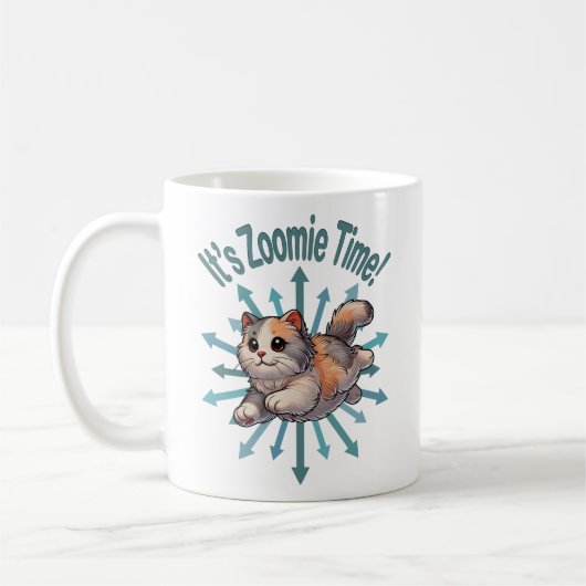 Mug C'est Zoomie Time Dilute Calico Cat (Gauche)