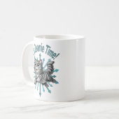 Mug C'est Zoomie Time Grey Tabby Cat (Devant gauche)