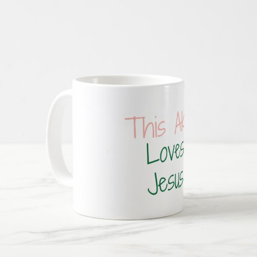 Mug Cet AKA aime Jésus-Mug (Devant gauche)