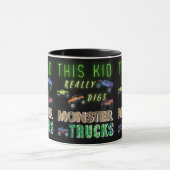 Mug Cet Enfant A Vraiment Digéré Des Camions Monster (Centre)