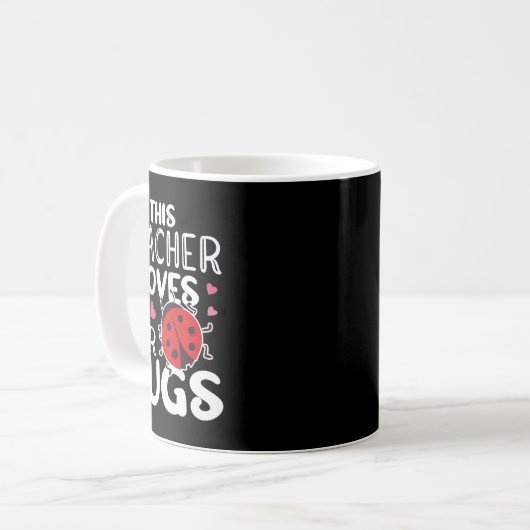 Mug Cet Enseignant Aime Ses Bugs - Ladybug Bugs Pour W (Devant gauche)