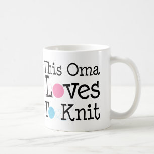 Mug Cet Oma aime tricoter le cadeau