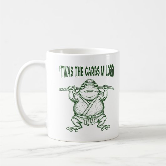 Mug C'Était Carbs M'Lord Grenouille Médiévale Mème Gra (Gauche)