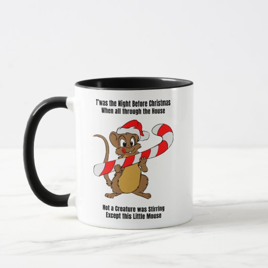 Mug C'était la nuit avant la souris de Noël (Gauche)