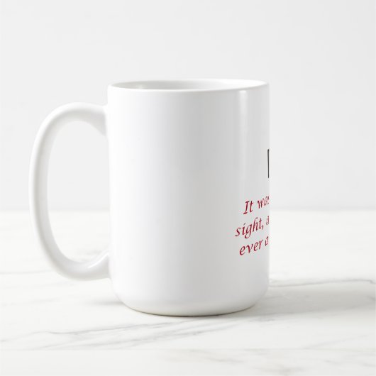 Mug C'Était L'Amour À Première Vue (Gauche)