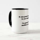 Mug C'était super de discuter (Devant gauche)