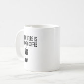 Mug Cette aventure est alimentée par le café (Devant gauche)